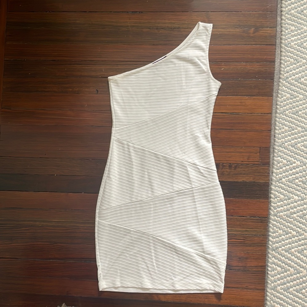 One shoulder cocktail dress